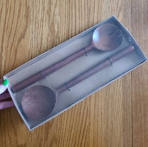 👀50% OFF 🥗NWT‼️ Place & Time brand Set of Wooden Servers